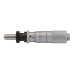 Micrometer Head, Carbide Tipped Spindle Standard Type, 0-15mm, 0,01mm, Spherical, with Clamp Nut/Spindle Lock | 149-804-10