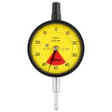 Dial Gauge, Flat Back, ISO Type One Revolution, Shock- & Dustproof, 0,8mm, 0,01mm | 2929AB-62