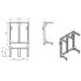 Rack for two pallets For loading receiver pallet system CMM fixtures, eco-fix series | K543810