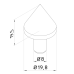 Cone receiver ø 20 mm CMM fixtures, eco-fix/eco-fixplus series | K550365