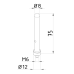 Straight pin with thread CMM fixtures, eco-fix/eco-fixplus series | K550716