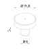 Flat top ø 20 mm CMM fixtures, eco-fix/eco-fixplus series | K551070