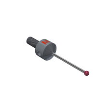 Stylus multi-way M5 ruby ball Ø2,5mm carbide stem Ø1,5mm, base stainless steel Ø11,0mm, L 32,75mm, ML 23,75mm | K650321