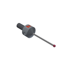 Stylus multi-way M5 ruby ball Ø2,0mm carbide stem Ø1,5mm, base stainless steel Ø11,0mm, L 32,5mm, ML 23,5mm | K650322