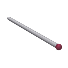 Stylus holder ruby ball Ø2,0mm carbide stem Ø1,5mm, L 26,0mm | K651075