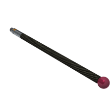 Stylus M3 ruby ball Ø6,0mm carbon fibre Ø4,0mm, base stainless steel Ø4,0mm L 75,0mm, ML 75,0mm | K651306