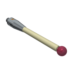 Stylus M4 ruby ball Ø6,0mm ceramic stem Ø4,0mm, stainless steel base Ø7,0mm, L 50,0mm, ML 39,0mm | K651408