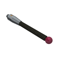 Stylus M4 ruby ball Ø6,0mm carbon fibre stem Ø4,5mm, stainless steel base Ø7,0mm, L50mm, ML 38,5mm | K651463