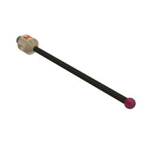 Stylus M5 ruby ball ø5,0mm Stylus M5, ruby ball Ø5mm, carbon fibre stem Ø5mm, titanium base Ø10mm, L75mm, ML65,5mm | K651720