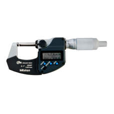 Digital Micrometer IP65, Inch/Metric 0-1", Ratched Thimble, with Output | 293-334-30