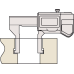 Digital ABS Inside Caliper Inch/Metric, 0,404-6", IP67, Thumb Roller | 573-745-20