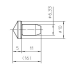 Rockwell diamond indenter, short HR-500 type with DAkkS calibration certificate conforming to ISO 6508-2 without function test | 63DIA007