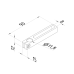 Receiving bracket L = 90 mm, ø 12 mm CMM fixtures, eco-fix series | K551044