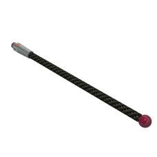 Stylus M2 ruby ball ø3,0mm carbon fibre stem Ø2mm, stainless steel base Ø3mm, L50mm, ML47,5mm | K651546