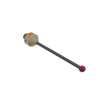 Stylus M5 ruby ball ø4,0mm Stylus M5, ruby ball Ø4mm, carbide stem Ø2mm, titanium base Ø10mm, L50mm, ML41,9mm | K651741