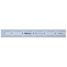 Steel Rule, Wide Rigid Rule 6", Inch | 182-104