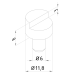 Stopper element ø 12 mm CMM fixtures, eco-fix/eco-fixplus series | K550250