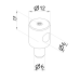 Adaption eco- to opti-fix Ø 12mm eco-fix series/opti-fix series | K551189