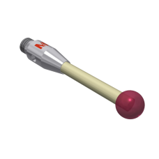 Stylus M3 ruby ball Ø4,0mm ceramic stem Ø2,0mm, base stainless steel Ø4,0mm L 21,0mm, ML 17,0mm | K651136