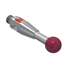 Stylus M2 ruby ball Ø3,0mm carbide stem Ø1,5mm, base stainless steel Ø3,0mm L 10,0mm, ML 6,5mm | K651242