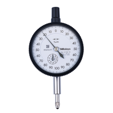 Dial Gauge, Flat Back, ISO Type Jeweled Bearing, Shockproof, 2mm, 0,001mm | 2113AB-10