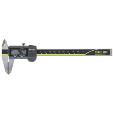 Digital ABS AOS Caliper, OD Carb. Jaws 0-150mm, Blade, Data Output | 500-233-30