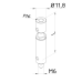 Adjustable location pin  ø 12 mm CMM fixtures, eco-fix series | K551041