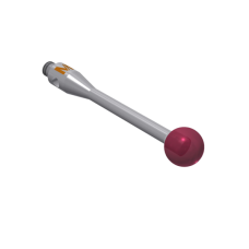 Stylus M2 ruby ball Ø4,0mm stainless steel stem Ø1,5mm, base stainless steel Ø3,0mm L 20,0mm, ML 20,0mm | K651022