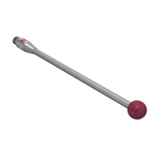 Stylus M3 ruby ball Ø5,0mm carbide stem Ø2,0mm, base stainless steel Ø4,0mm L 50,0mm, ML 50,0mm | K651134