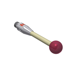 Stylus M3 ruby ball Ø5,0mm ceramic stem Ø2,0mm, base stainless steel Ø4,0mm L 21,0mm, ML 21,0mm | K651137