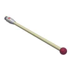 Stylus M3 ruby ball Ø4,0mm ceramic stem Ø2,0mm, base stainless steel Ø4,0mm L 50,0mm, ML 45,5mm | K651144