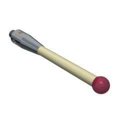 Stylus M4 ruby ball Ø6,0mm ceramic stem Ø4,0mm, stainless steel base Ø7,0mm, L 47,0mm, ML 36,00mm | K651181