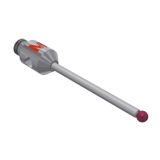 Stylus M2 ruby ball Ø1,0mm carbide stem Ø0.8mm, base stainless steel Ø3,0mm L 15,0mm, ML 11,0mm | K651246