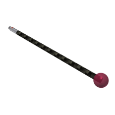 Stylus M3 ruby ball Ø10,0mm carbon fibre Ø4,0mm, base stainless steel Ø4,0mm L 100,0mm, ML 100,0mm | K651311